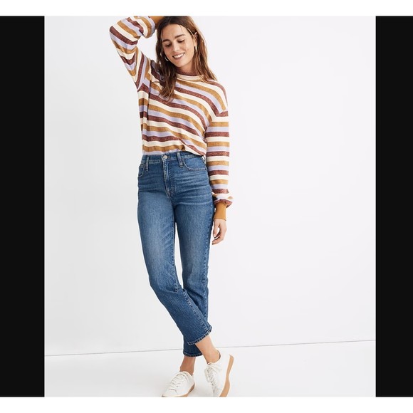 Madewell Jeans Classic Straight Jean, Medium Wash, Size 28 - Picture 1 of 8